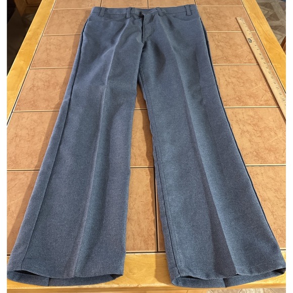 Levi's Other - Men's Vintage Levi's 517 Blue Polyester Dress Pants 34 X 29 USA Made Gold Tag